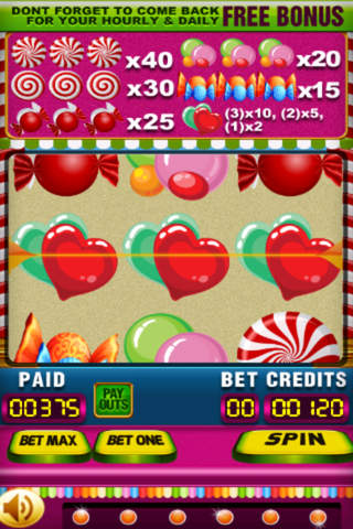 Candy Spin Slots Machine - The Lucky Wheel Fever Game screenshot 4