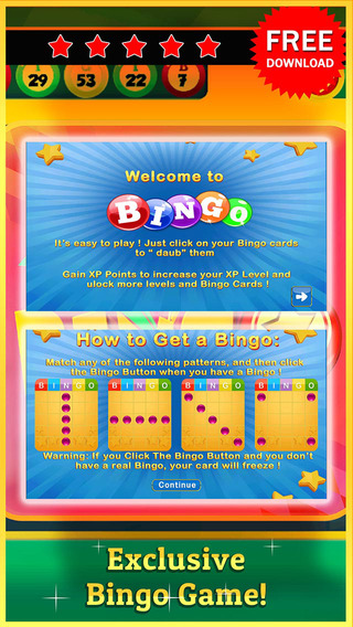 BINGO BLUE - Play Online Casino and Gambling Card Game for FREE