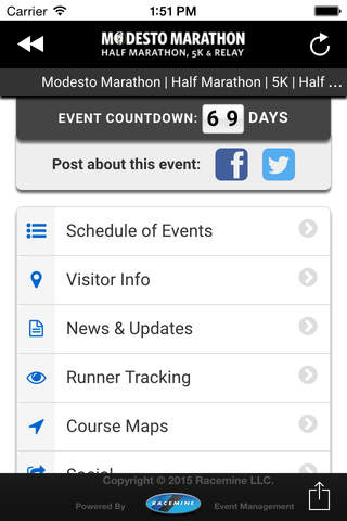 Modesto Marathon Events screenshot 3