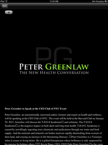Peter Greenlaw HD screenshot 3