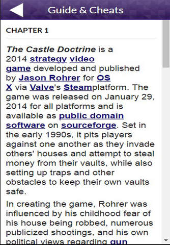 Game Guide for The Castle Doctrine version screenshot 2