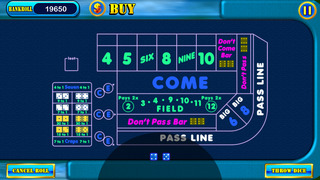 Craps - Casino Dice Game PRO, throw the dice , bets and big win coin buck