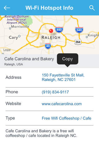 Raleigh Wi-Fi Hotspots screenshot 3
