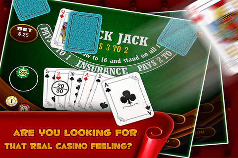 BlackJack 21 Vegas HD FREE screenshot 2