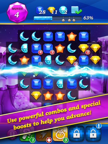 Diamond Crush Mania - fun jewel match 3 star dash game screenshot 4