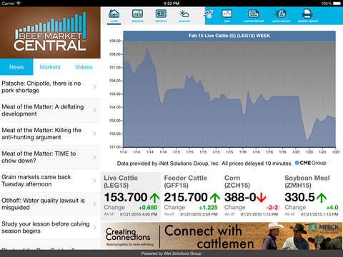 Beef Market Central with Cattle Market Central for iPad