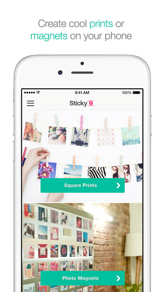 Sticky9 – Print your photos - Turn your photos into premium square prints and fridge magnets