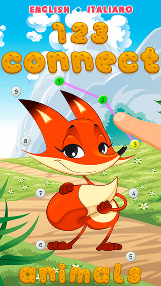 123 Connect the Dots Animals: tracing numbers letters trail Happy endless reading and joking with Pe