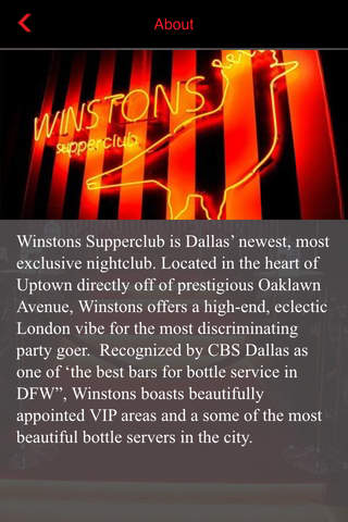 Winstons Supperclub screenshot 3