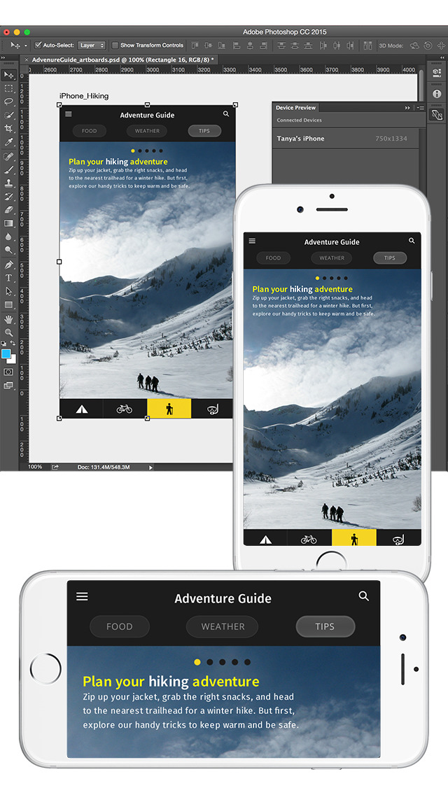 Adobe Preview CC Screenshot on iOS