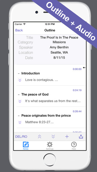 Sermon Notes FREE - Church Lecture Worship Audio and Bible Reference