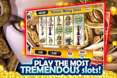AAA Revenge of Medusa Free Slots - Blitz of Fortune (777 Golden) Double Lucky Wins! screenshot 2
