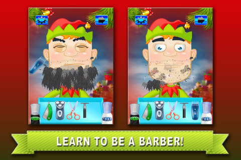 Aaaah! Christmas Elf Shave Me Santa Hair Beauty Salon Toca screenshot 3