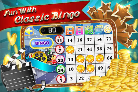 Bingo At The Hollywood Movie “Casino Celebrity Vegas Edition” screenshot 2