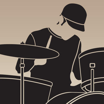 Jazz drummers kit . The perfect drums for you. LOGO-APP點子