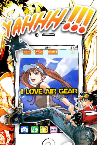 CCMWriter - Manga & Anime Studio Design Text and Photo Camera  Air Gear screenshot 2