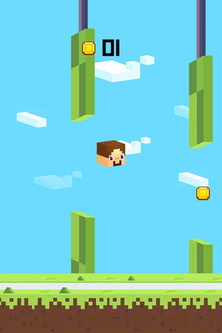 Bouncy Cubes Jump - Escape Run Like ZigZag And Don't Hit Blocky Trees screenshot 2