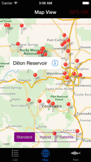 【免費交通運輸App】Colorado Lakes - Fishing-APP點子