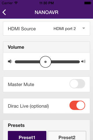 miniDSP control App screenshot 3