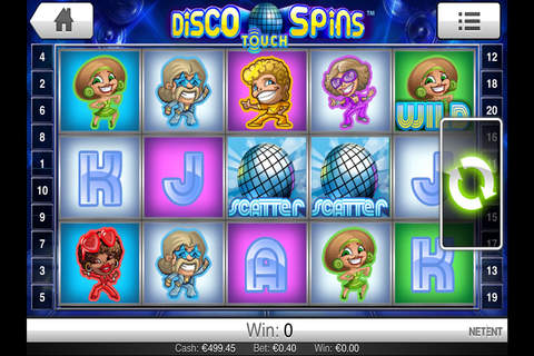 Disco Spins - Slot Machine of NetEnt the Games Software Developer screenshot 2