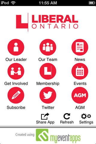 Ontario Liberal Party screenshot 2