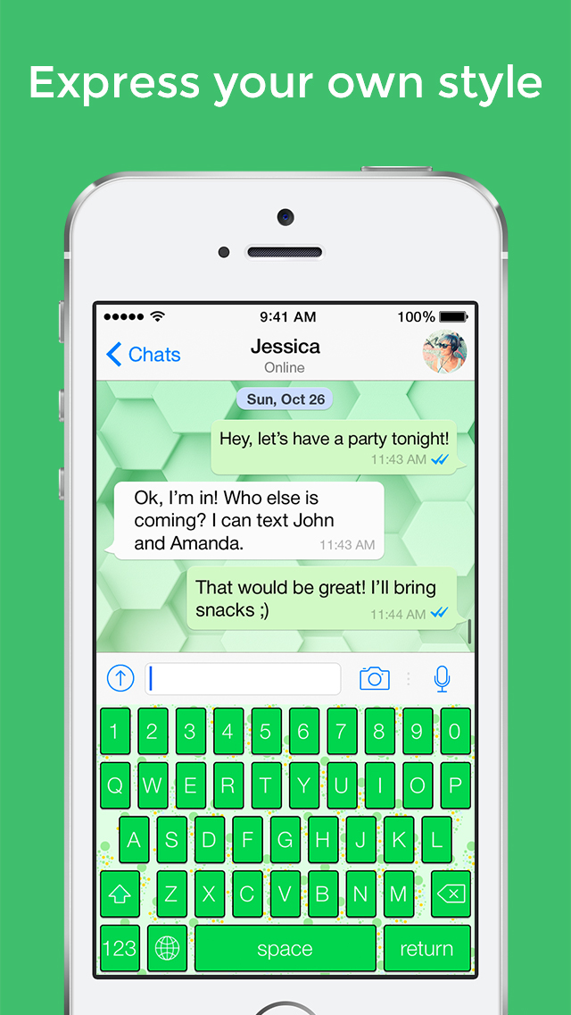 instagramlive | Custom Keyboard for iOS 8 - Design your keyboards with customized fonts, colors, backgrounds and animation - ios application