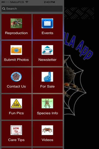 The Tarantula App screenshot 2