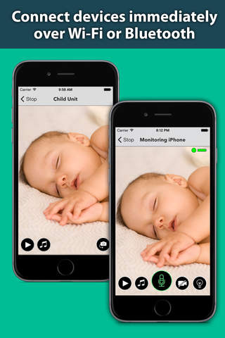 Secure Baby Monitor - Safe Wifi & Bluetooth Video Nanny Camera screenshot 2