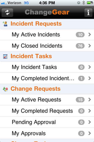 ChangeGear Mobile screenshot 2