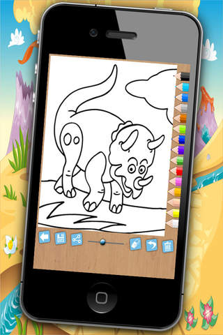 Pintar dinosaurios - juego educativo para niños para colorear dinos con el dedo screenshot 3