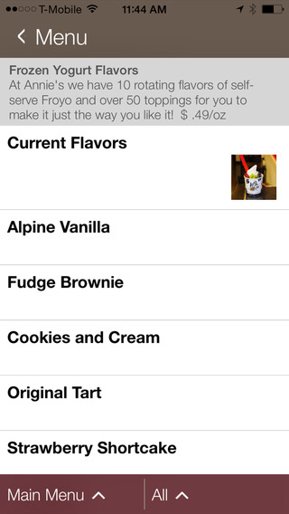 【免費生活App】Annie's Frozen Yogurt & Water Ice-APP點子