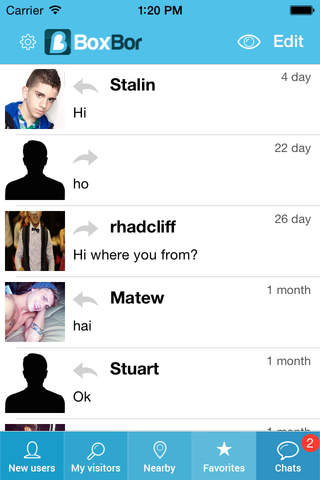 BoxBor - Gay, bisex, social network to chat and dating. screenshot 4