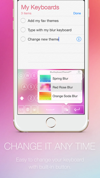 【免費工具App】Blur Keyboard Themes Extension - 50+ Keyboard Skins Design Custom Keyboard for iOS 8-APP點子