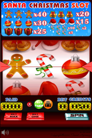 Santa Christmas Vegas style Jackpot Slots Free screenshot 2