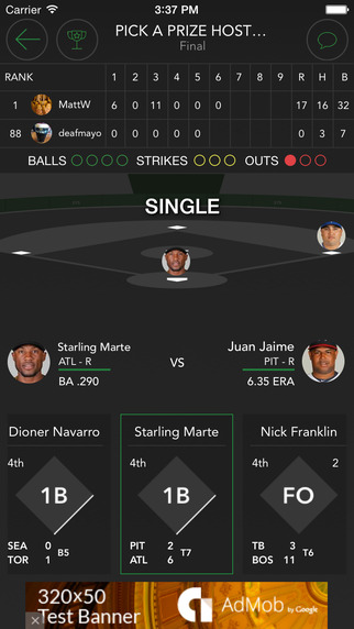 【免費運動App】Fanamana In-Game Fantasy Baseball-APP點子