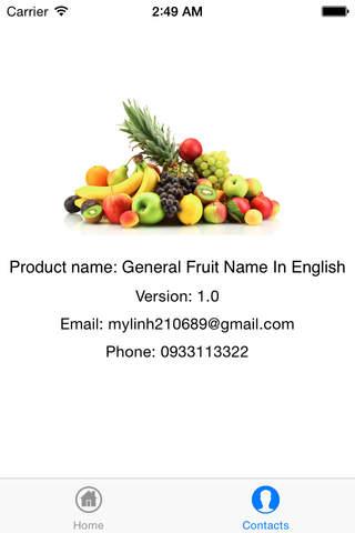 General Fruit Name In English screenshot 4