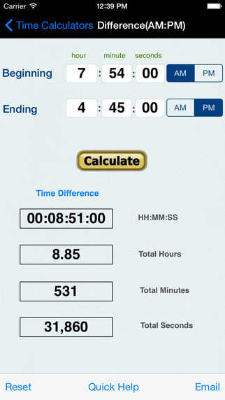 【免費商業App】Time Calculator+-APP點子