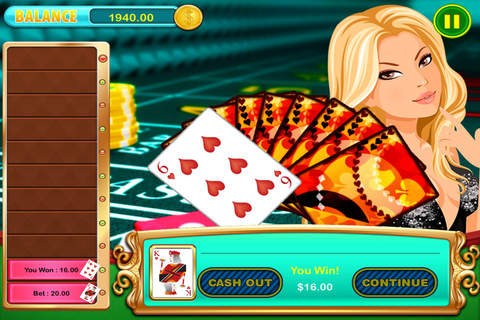 Classic Hi-Lo Cards Games in Vegas Casino Fortune Pro screenshot 4
