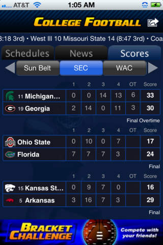 College Basketball Scoreboard screenshot 2