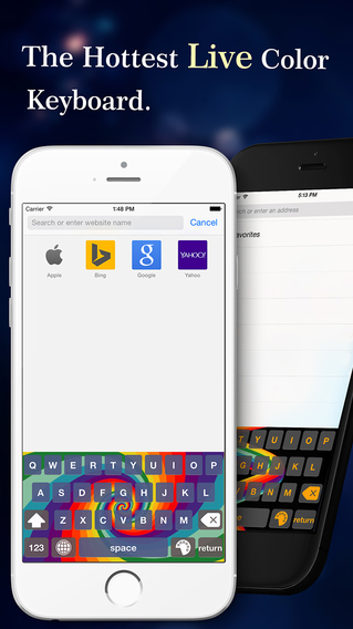 Color Keyboards for iOS 8 - Live Animated Keyboard