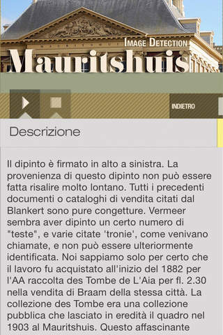 Mauritshuis ID Audio guide screenshot 2
