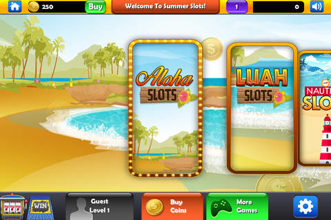 A Summer Slots Finale - Casino Gambling Game with Big Bonuses and Free Spins! screenshot 3