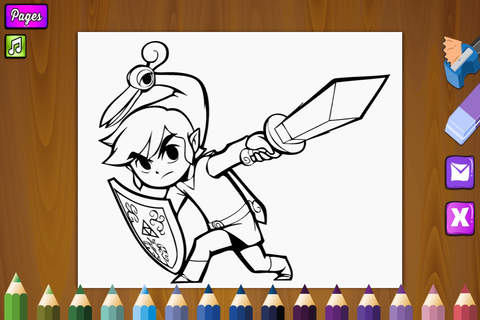 Coloring Book for Zelda screenshot 2
