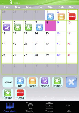 Shift Planning Calendar screenshot 2