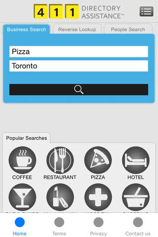 411 Directory Assistance Canada screenshot 4