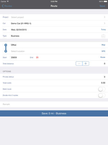 【免費商業App】RouteRegistration, mileage registration-APP點子