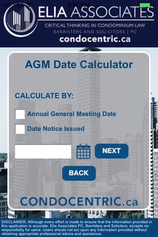 CONDOCENTRIC Owners’ Meeting Calculator screenshot 2