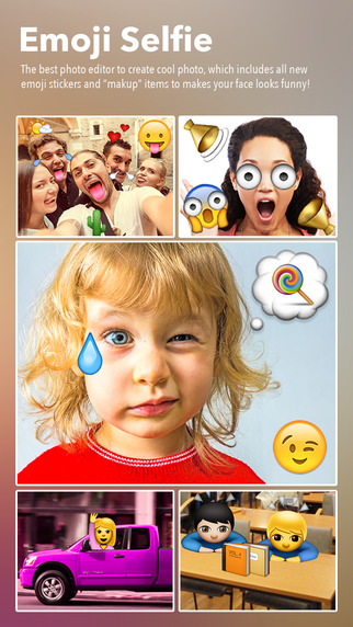 Emoji Selfie - 1000+ Emoticons Face Makeup + Collage Maker