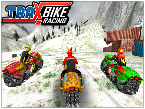 免費下載遊戲APP|Trax Bike Racing ( 3D Speed Sports Bike race offroad stunts game on Fast Ice tracks  ) app開箱文|APP開箱王