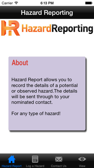 Hazard Report